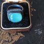 Antique Vintage Edwardian Moonstone 925 Silver Ring Size UK N, US 7