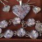 Antique Vintage 1940-s 800 Silver Flower Daisy Jewelry Set - 19.51g- Amazing!!!