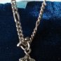 Antique Vintage Victorian Silver Large Cross on Beautiful Chain 16 inch.