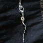 Antique Vintage 1920-s 925 FS Silver Blue Stone Pendant- 16 inch Chain
