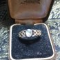 Antique Vintage 1920-sCeltic Sterling Silver Moonstone Ring UK Size N, US 6 3/4