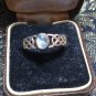 Antique Vintage 1920-sCeltic Sterling Silver Moonstone Ring UK Size N, US 6 3/4