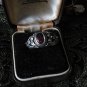 Antique Vintage 1930-s 925 Sterling Silver Ruby Ring Size UK Size P, US Size 7.5
