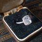 Vintage 1980-s Zircon Sterling Silver Ring Size UK N, US 6.5