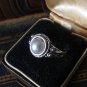Antique Vintage 1920-sCultured Pearl Silver 800 Ring Size UK S, US 9