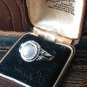 Antique Vintage 1920-sCultured Pearl Silver 800 Ring Size UK S, US 9