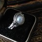 Antique Vintage 1920-sCultured Pearl Silver 800 Ring Size UK S, US 9