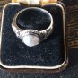 Antique Vintage 1920-sCultured Pearl Silver 800 Ring Size UK S, US 9