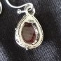 Antique Vintage 1930-s Small Garnet Sterling Silver Earrings - Beautiful.