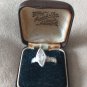 Antique Vintage 1920 Denmark Spinning Silver Ring UK O , US 7 All Hallmarks!