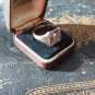 Antique Vintage Victorian Silver and Gold Stone Set Ring - UK Size U, US 10 1/4
