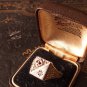 Antique Vintage Victorian Silver and Gold Stone Set Ring - UK Size U, US 10 1/4