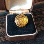 Vintage 1960-s Sterling Silver Amber Rose Ring Size Uk P 1/2, US 7 3/4.