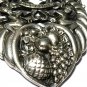 VINTAGE Extremely Large Scottish Pewter Cini Gemini Zodiac Cherubs Brooch.