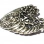 VINTAGE Extremely Large Scottish Pewter Cini Gemini Zodiac Cherubs Brooch.