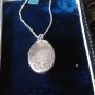 Antique Vintage Victorian Silver 800 Locket Pendant on Chain - Hallmarked.