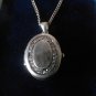 Antique Vintage Victorian Silver 800 Locket Pendant on Chain - Full Hallmarks.