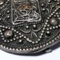VINTAGE 1900-s Extremely Large Pewter Scottish Kilt Solid Ornate Decor Brooch