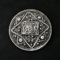 VINTAGE 1900-s Extremely Large Pewter Scottish Kilt Solid Ornate Decor Brooch