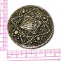 VINTAGE 1900-s Extremely Large Pewter Scottish Kilt Solid Ornate Decor Brooch