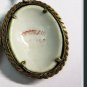 Vintage Genuine LIMOGES Hand Carved and Hand Painted Pendant - Very Old.