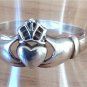 Antique Vintage Edwardian 925 Sterling Silver CLADDAGH Ring UK Size Y, US 12