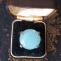 Antique Vintage Edwardian Very Heavy Moonstone 925 Silver Ring Size UK N, US 7