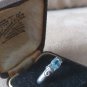 Antique Vintage 1920-s Sterling Silver Aquamarine Ring  Size US 6, UK M