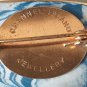 VINTAGE 1950-S Large Channel Island  Ceramic Oval Blue/White Abstract BROOCH