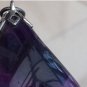 Vintage 1940-s Large Natural Amethyst Sterling Silver Chain - Heavy 9.60 grams.