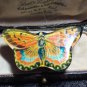 Vintage 1980-s Large Acrylic Colourful Almost Real Looking Butterfly - Very Rare