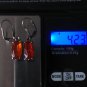 Antique Vintage Victorian Very Rare Earrings with Orange Spinnel Stone 4.23 g