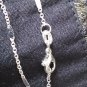 Antique Vintage 1920-s 925 FS Silver Carnelian Pendant on 16 inch Chain.