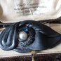 Vintage 1970-s Large Abstract Resin Black Brooch - Very Rare and Beautiful!