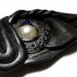 Vintage 1970-s Large Abstract Resin Black Brooch - Very Rare and Beautiful!