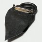 Vintage 1970-s Large Abstract Resin Black Brooch - Very Rare and Beautiful!