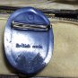 VINTAGE British Made 1937 Blue & Gold George VI & Elizabeth Coronation BROOCH