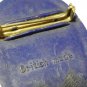 VINTAGE British Made 1937 Blue & Gold George VI & Elizabeth Coronation BROOCH