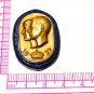 VINTAGE British Made 1937 Blue & Gold George VI & Elizabeth Coronation BROOCH