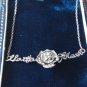 Vintage 1970-s 925 Silver I Love You Forever Necklace - Hallmarked - Beautiful!