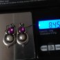 Antique Vintage Edwardian Silver Earrings with Morganite and Pearl Heavy 8.45 g