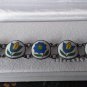 Antique Vintage Victorian Silver Enamel Bracelet 14.85 grams, Hallmarked.