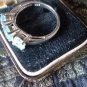 Vintage 1980-s Sterling Silver Aquamrine Ring UK Size P, US 7 1/2 - Beautiful!