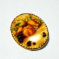 Vintage 1950-s Genuine Gold Edged Fine Bone China Fruit BROOCH in Original Box.
