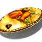 Vintage 1950-s Genuine Gold Edged Fine Bone China Fruit BROOCH in Original Box.