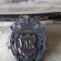 Antique Gregorian 1815 9Ct and Silver Shield Brooch Monogrammed - Full Hallmarks