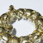 Vintage Large Signed Hollywood  Goldtone  Pearl & A/B Rhinestone Wreath BROOCH.