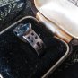 Antique Vintage 1920-sCeltic Sterling Silver Aquamrine Ring UK Size M, US 6 1/4