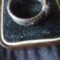 Antique Vintage 1920-sCeltic Sterling Silver Aquamrine Ring UK Size M, US 6 1/4