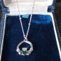 Vintage 1990-s 925 Sterling Silver IRISH CLADDAGH Necklace on 16 inch Chain.
